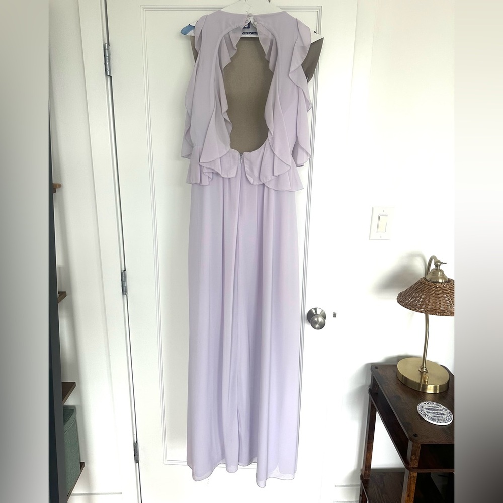 ASOS Lavender Ruffle Gown - Picture 3 of 8
